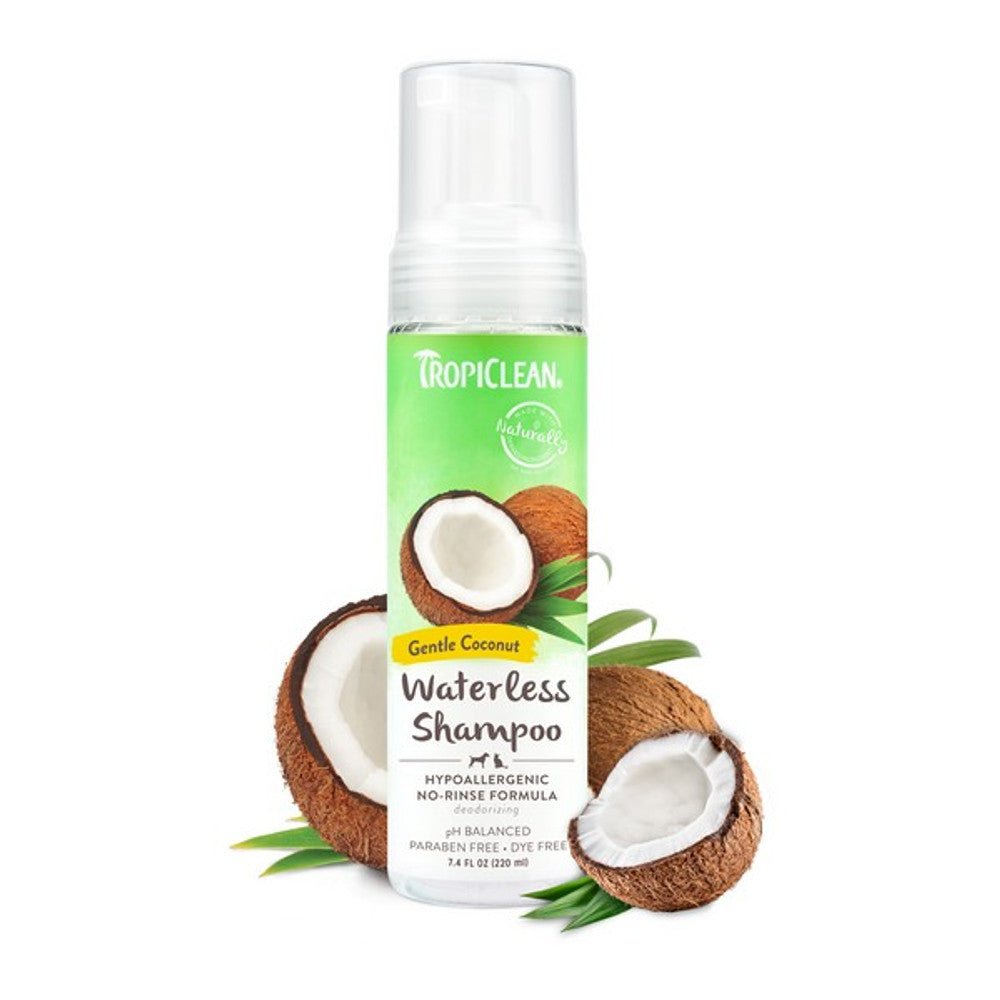TropiClean Waterless Dog Shampoo - Hypoallergenic 220ml Dog Supplies TropiClean
